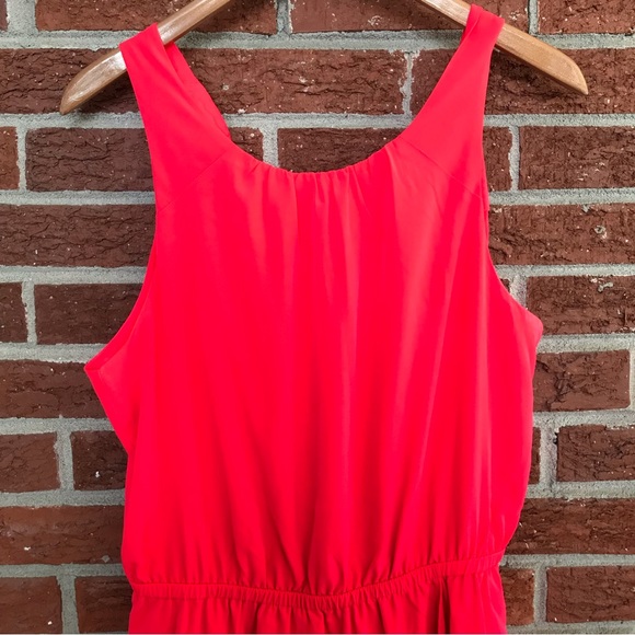 Athleta Martinique Sleeveless Wrap Dress Coral Red Size Medium - Picture 4 of 12